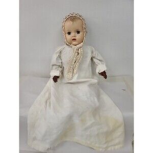 Antique DOLL Hard Rubber Head 24" Soft Body